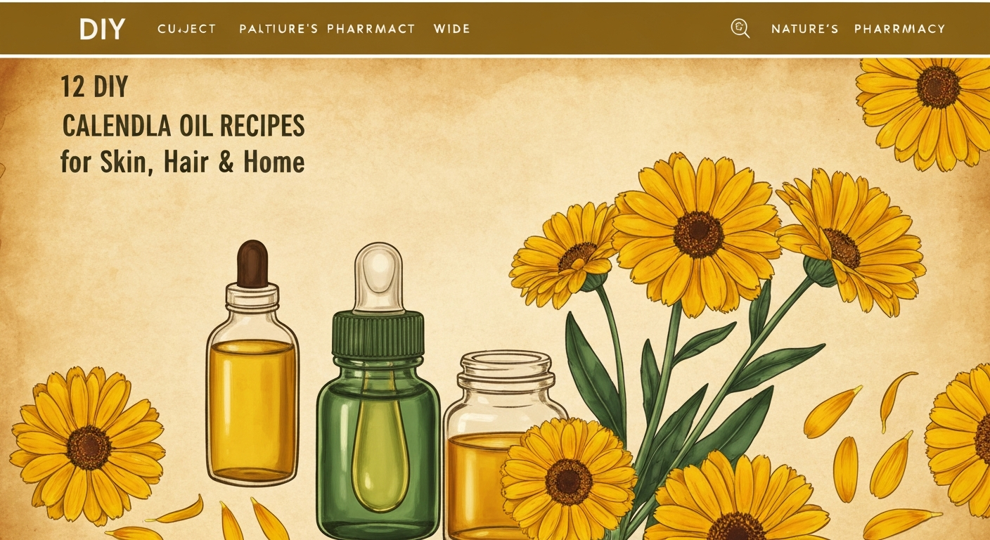 12 DIY Calendula Oil Recipes for Skin, Hair & Home