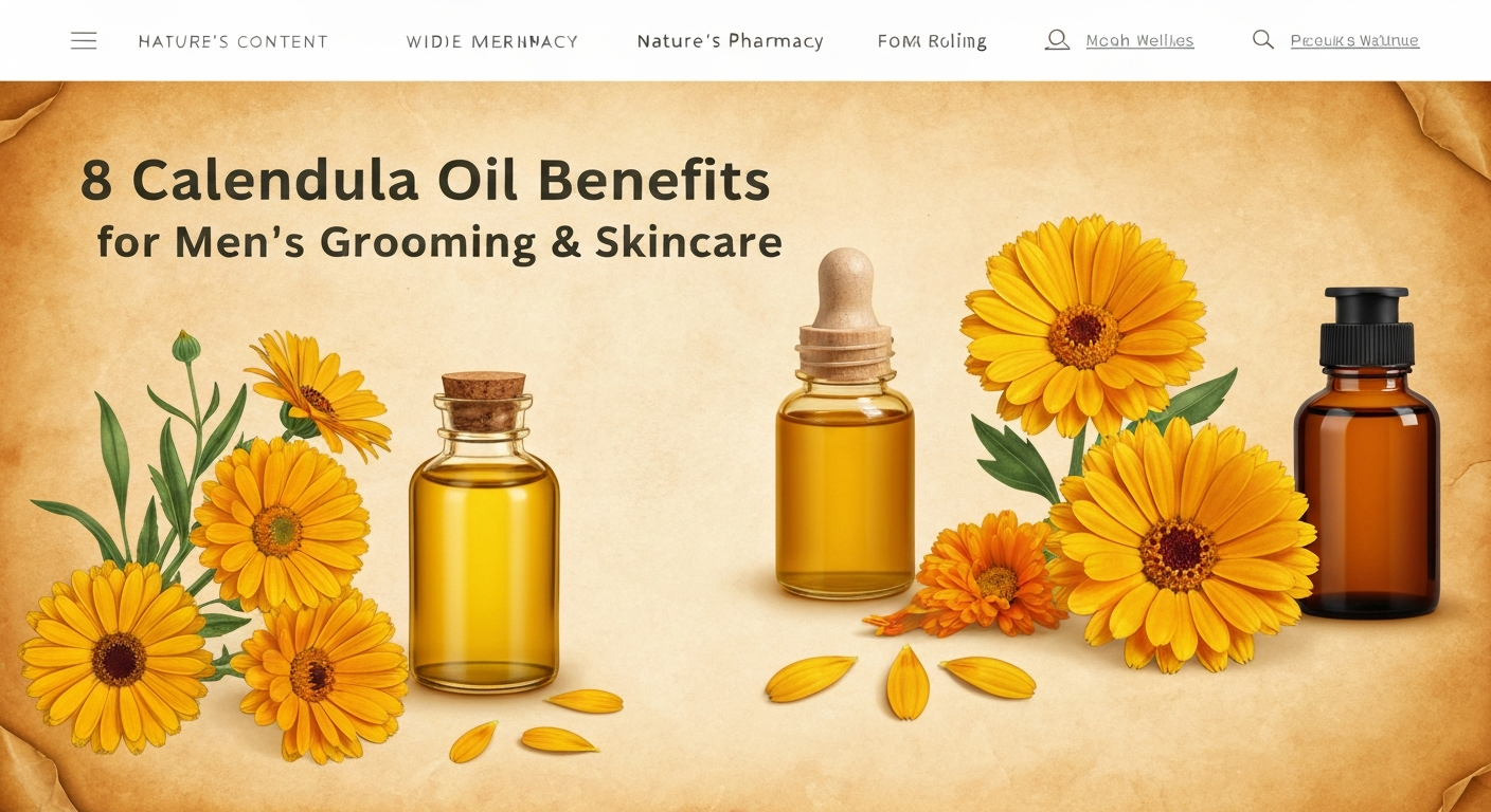 8 Calendula Oil Benefits for Men's Grooming & Skincare