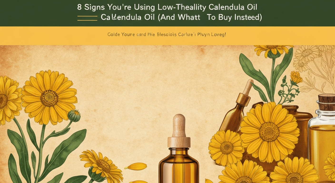 8 Signs You're Using Low-Quality Calendula Oil (And What to Buy Instead)