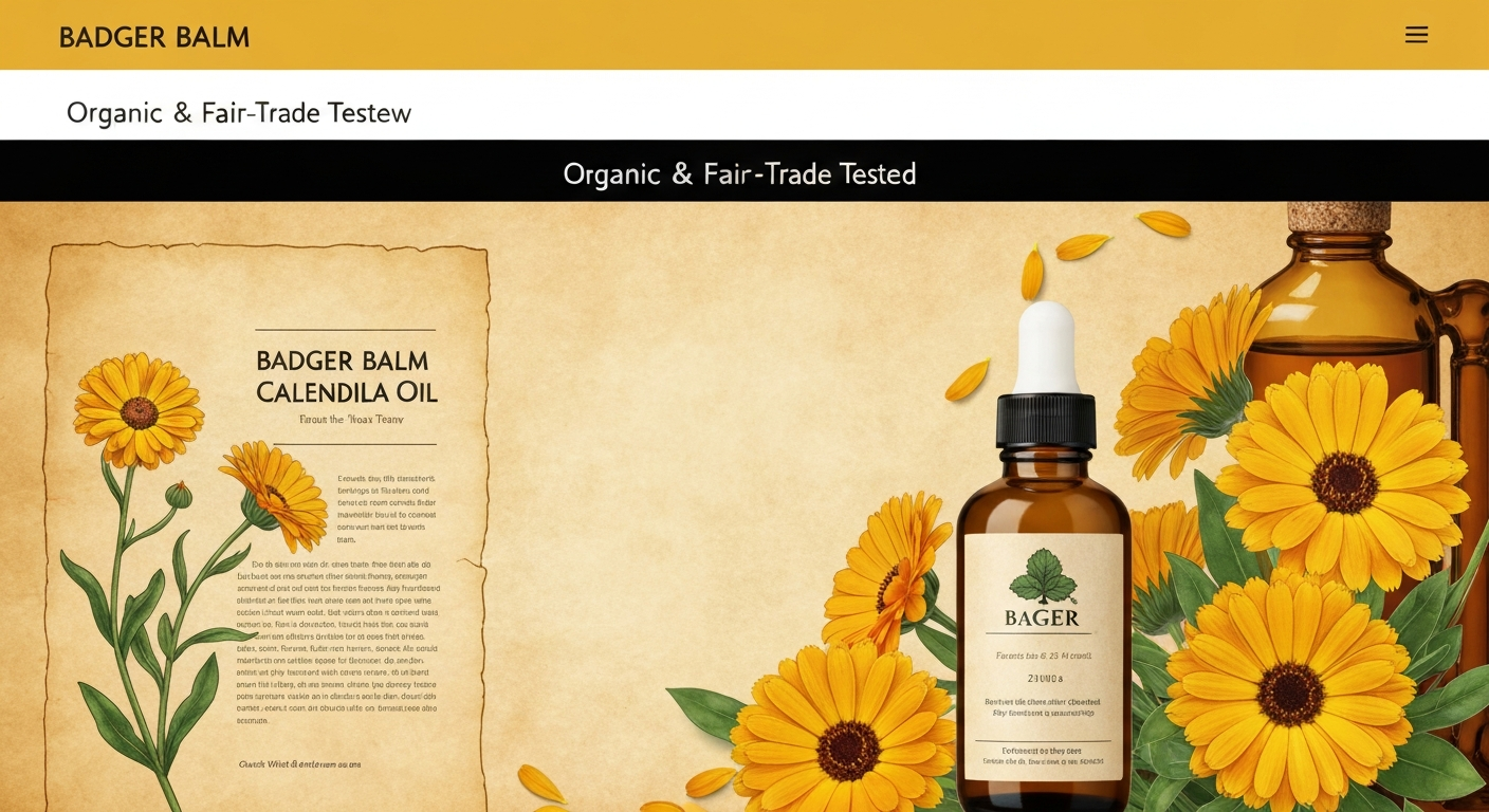 Badger Balm Calendula Oil Review: Organic & Fair-Trade Tested