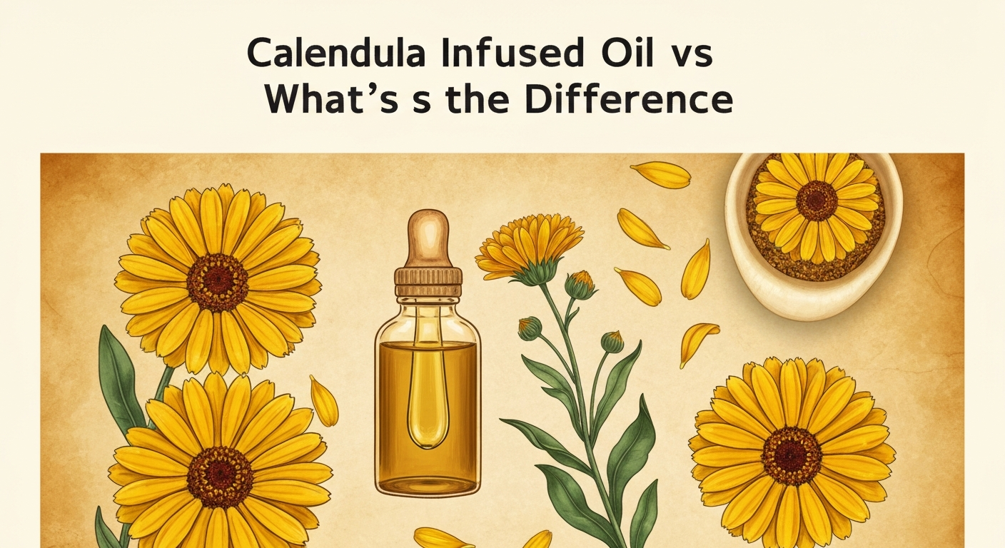 Calendula Infused Oil vs Essential Oil: What's the Difference?
