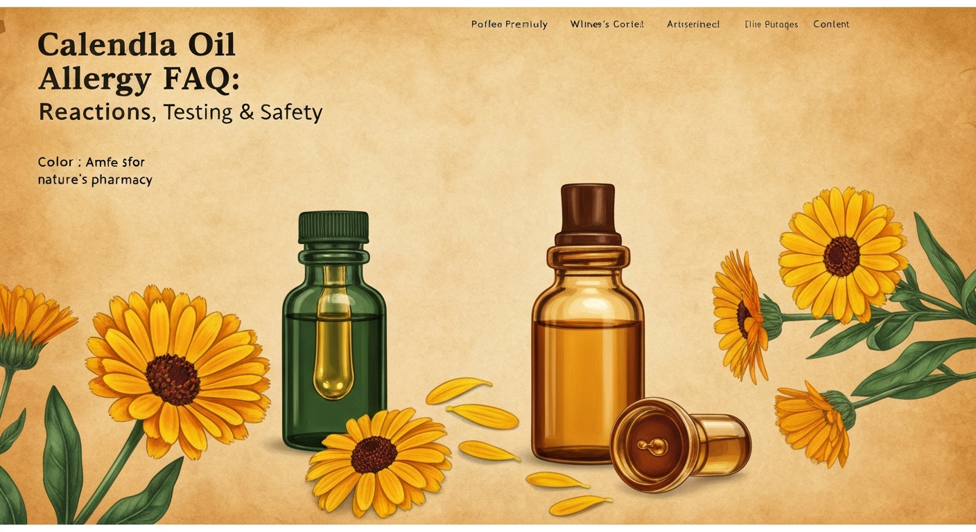 Calendula Oil Allergy FAQ: Reactions, Testing & Safety