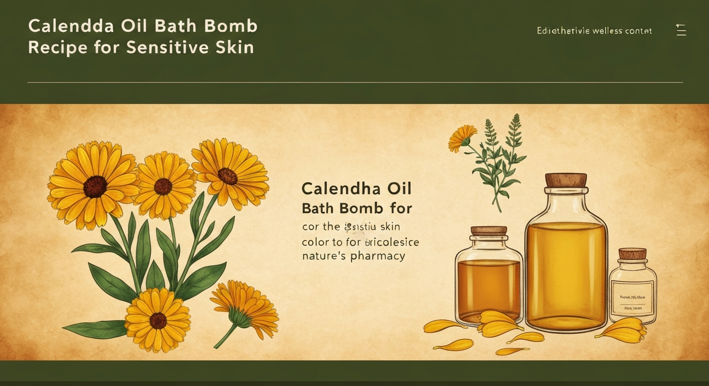 Calendula Oil Bath Bomb Recipe for Sensitive Skin