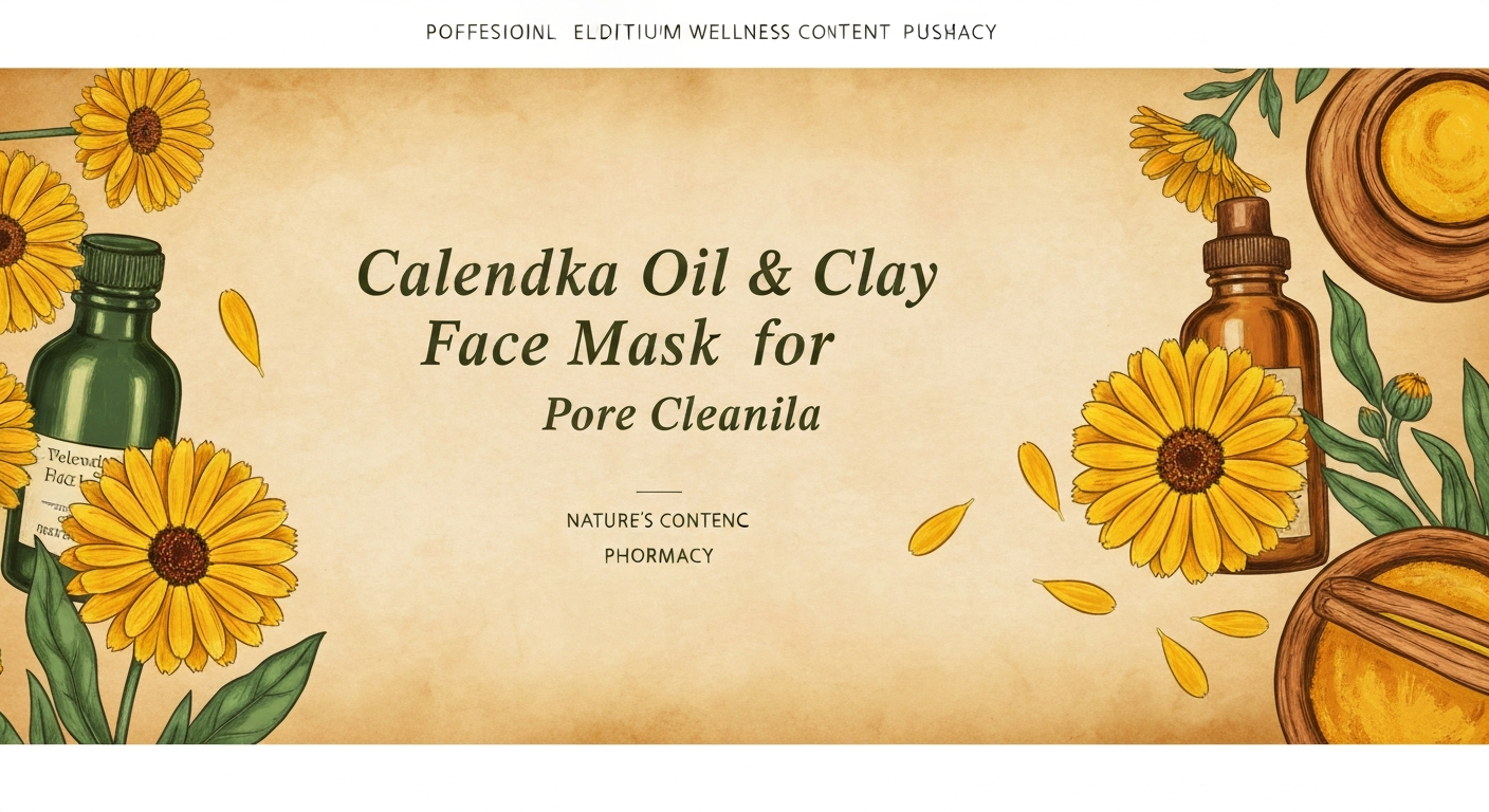 Calendula Oil & Clay Face Mask for Pore Cleansing