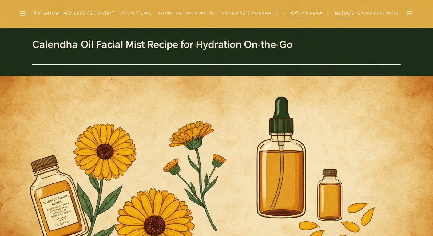 Calendula Oil Facial Mist Recipe for Hydration On-the-Go