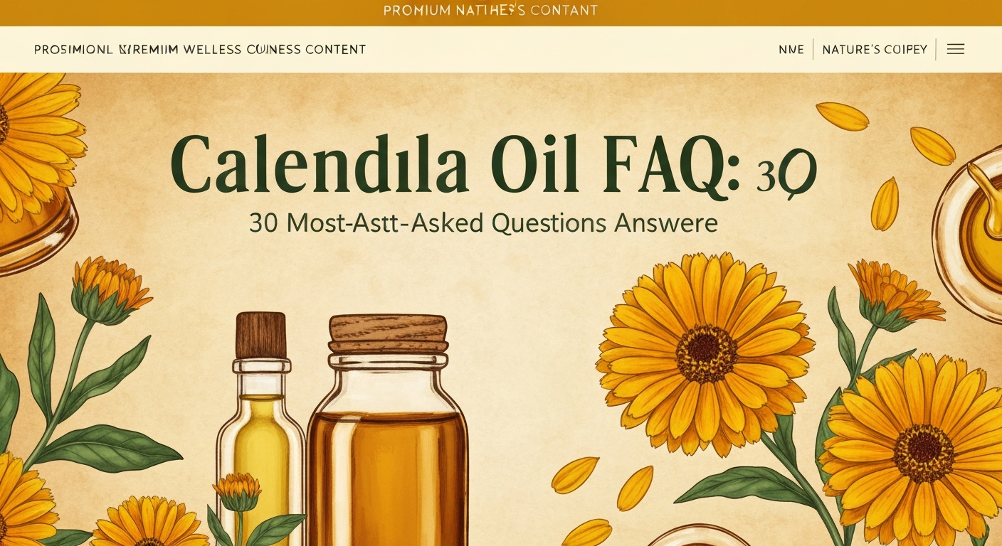 Calendula Oil FAQ: 30 Most-Asked Questions Answered