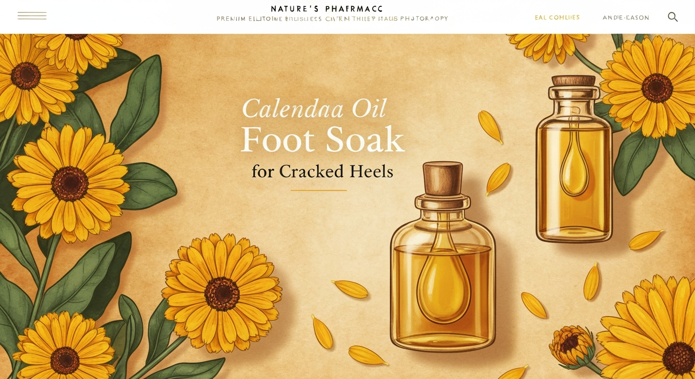 Calendula Oil Foot Soak Recipe for Cracked Heels
