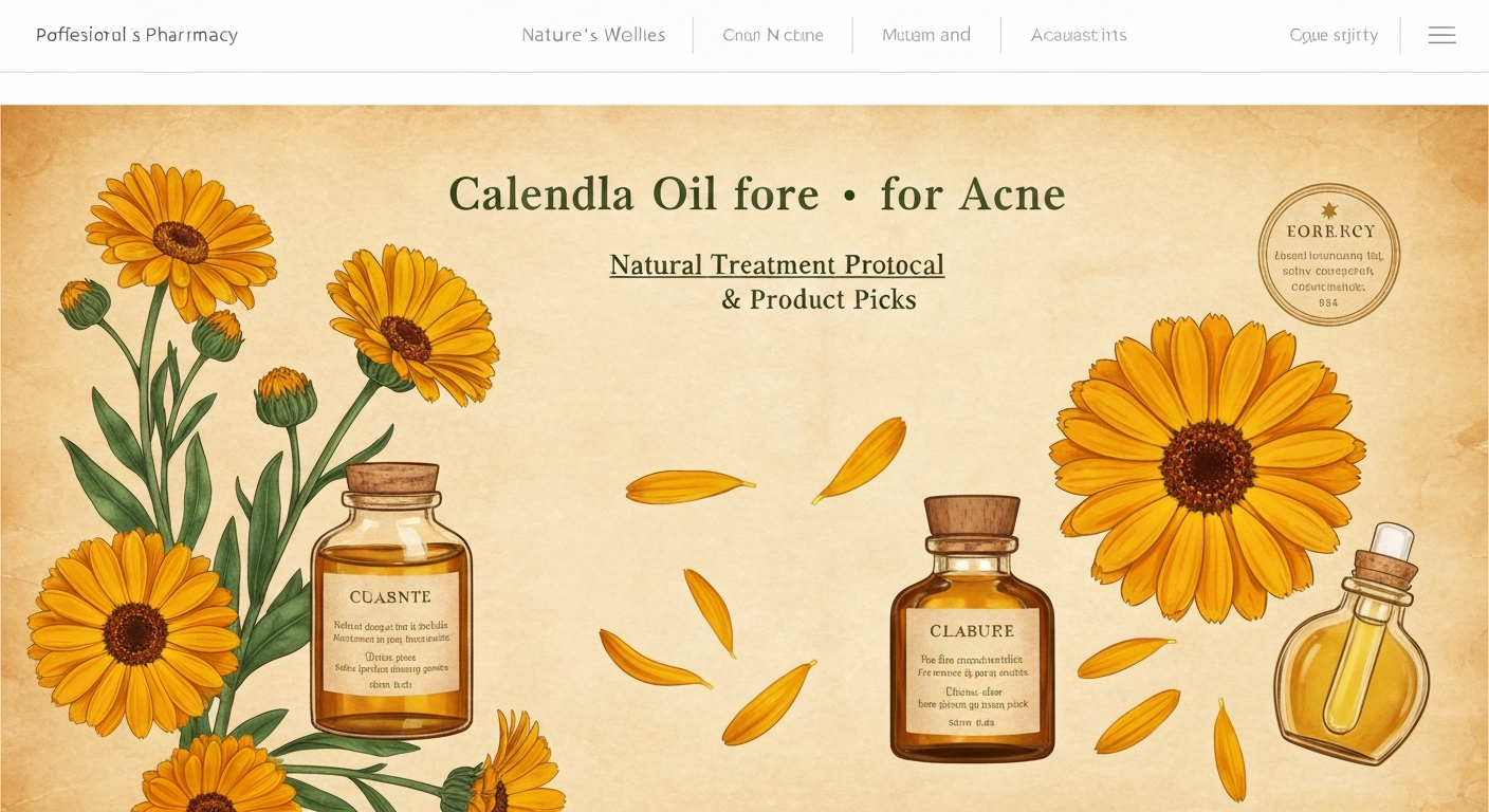 Calendula Oil for Acne: Natural Treatment Protocol & Product Picks