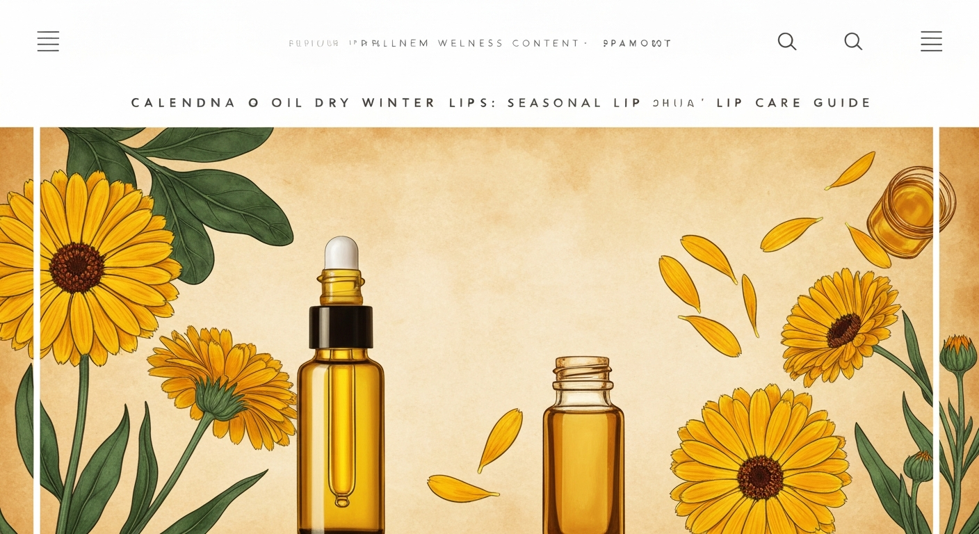 Calendula Oil for Dry Winter Lips: Seasonal Lip Care Guide