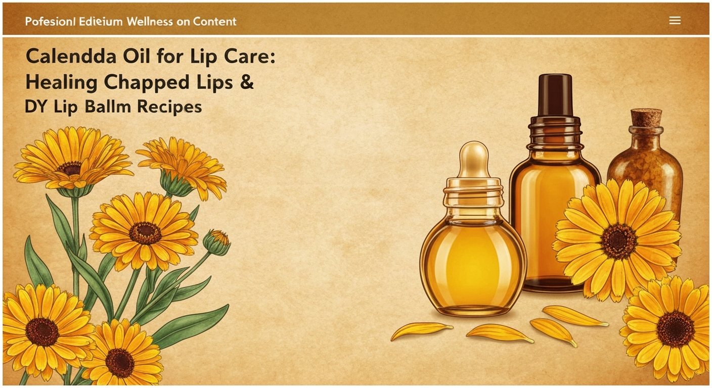 Calendula Oil for Lip Care: Healing Chapped Lips & DIY Lip Balm Recipes