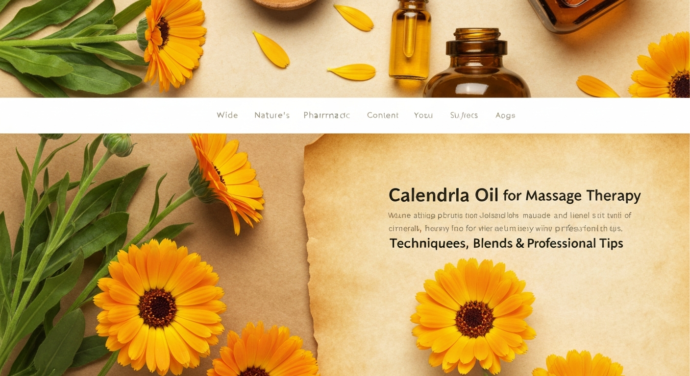Calendula Oil for Massage Therapy: Techniques, Blends & Professional Tips