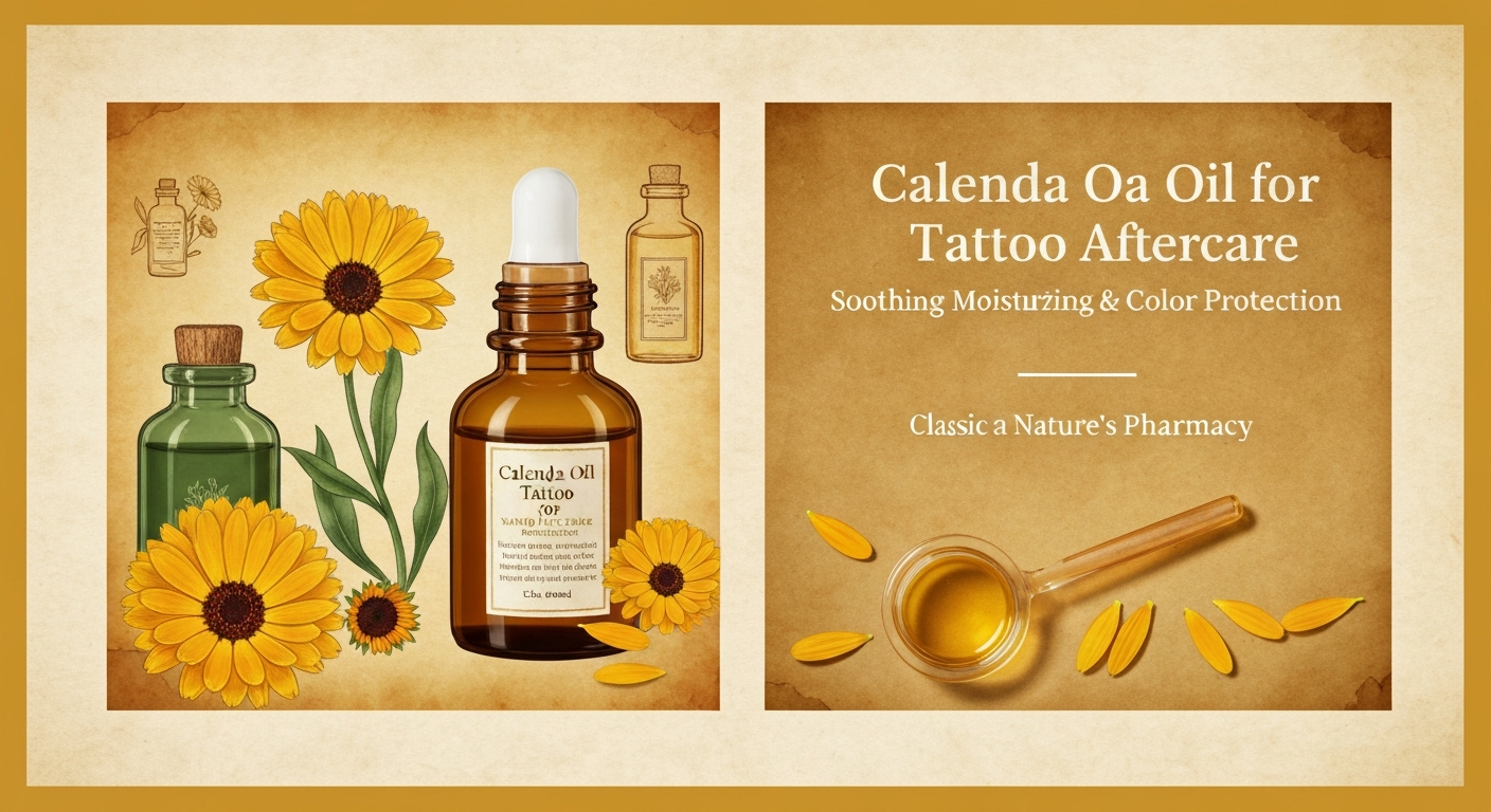 Calendula Oil for Tattoo Aftercare: Healing, Moisturizing & Color Protection