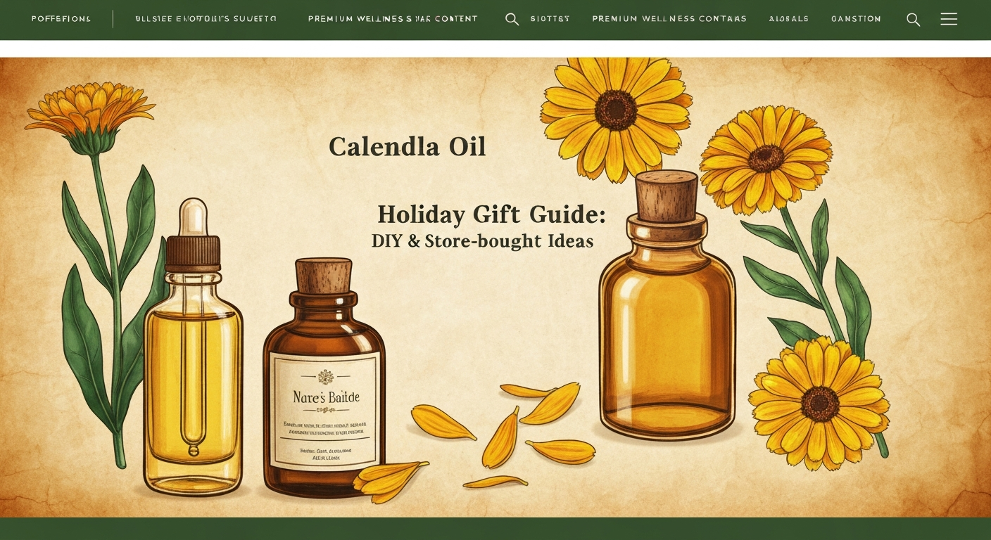 Calendula Oil Holiday Gift Guide: DIY & Store-Bought Ideas