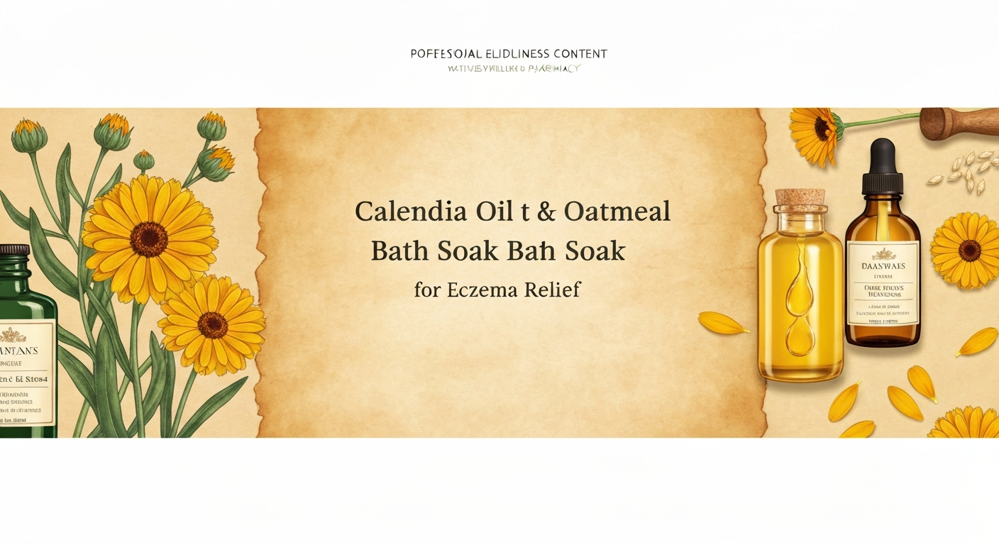 Calendula Oil & Oatmeal Bath Soak for Eczema Relief