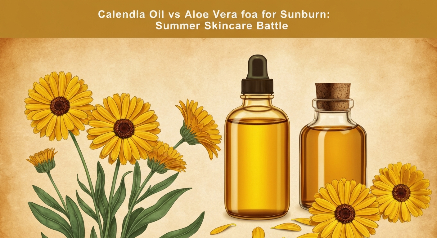 Calendula Oil vs Aloe Vera for Sunburn: Summer Skincare Battle