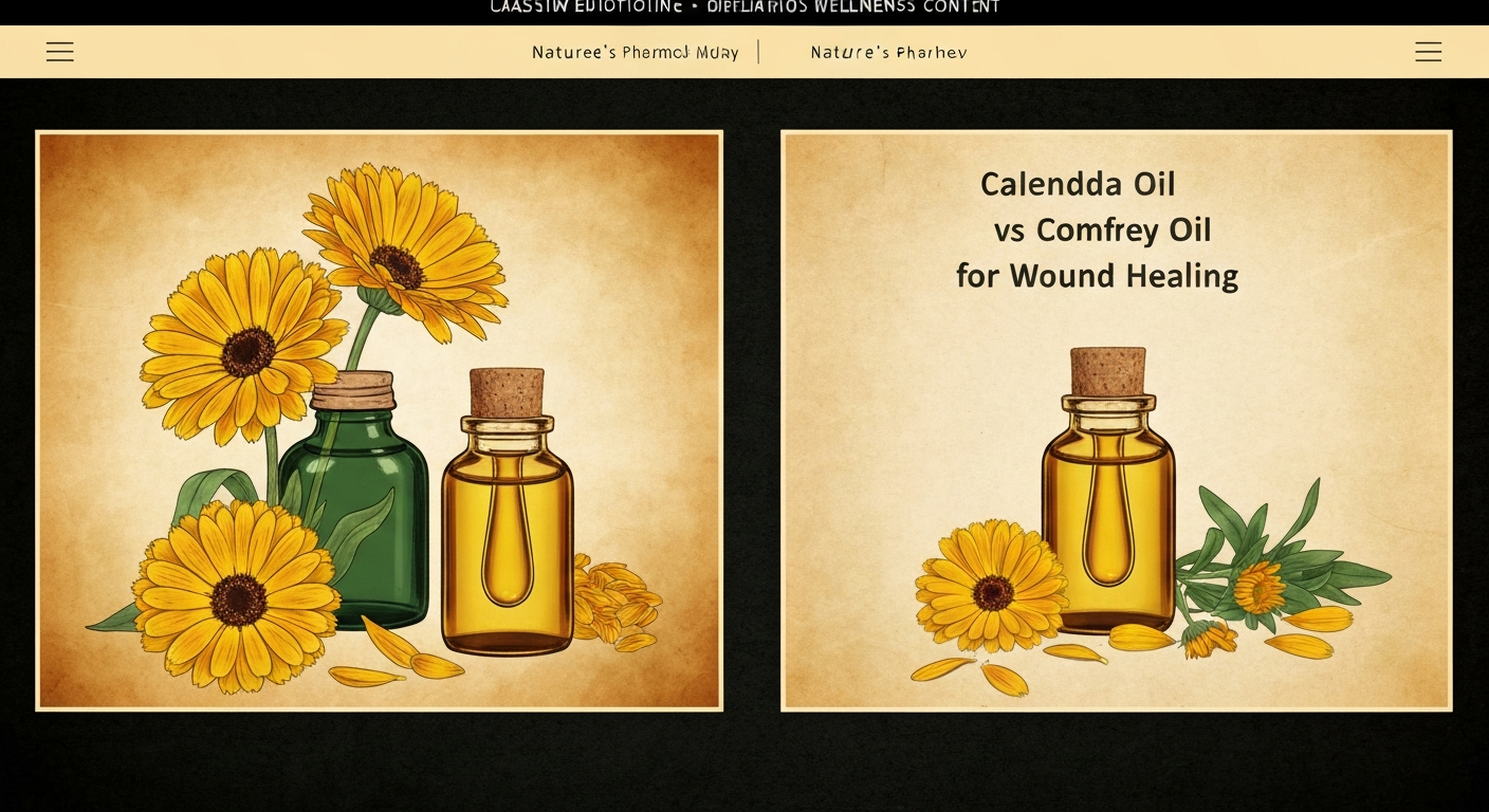 Calendula Oil vs Comfrey Oil for Wound Healing