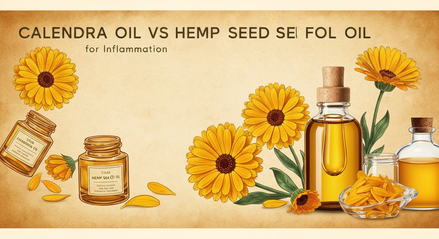 Calendula Oil vs Hemp Seed Oil for Inflammation