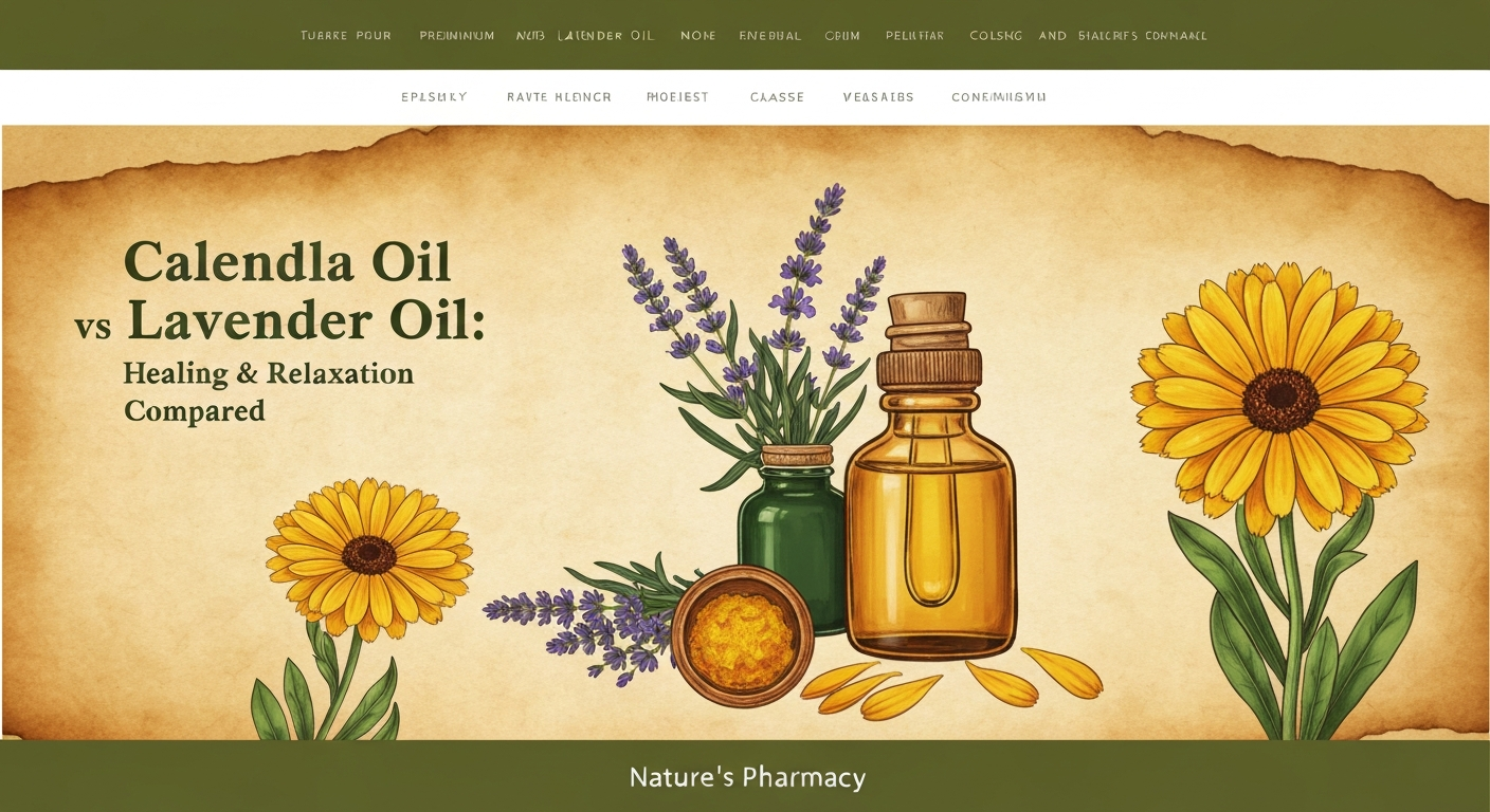 Calendula Oil vs Lavender Oil: Healing & Relaxation Compared