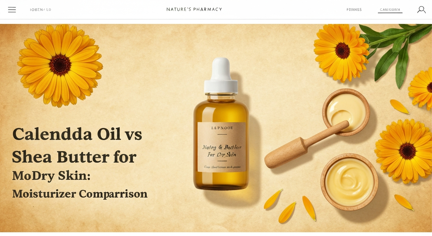 Calendula Oil vs Shea Butter for Dry Skin: Moisturizer Comparison