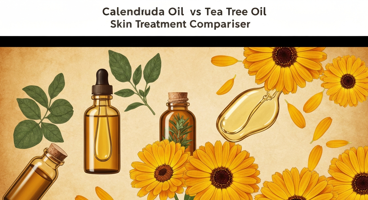 Calendula Oil vs Tea Tree Oil: Skin Treatment Comparison