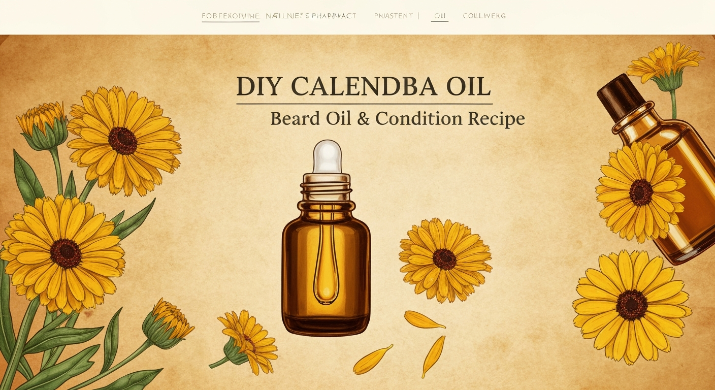 DIY Calendula Oil Beard Oil: Soften & Condition Recipe