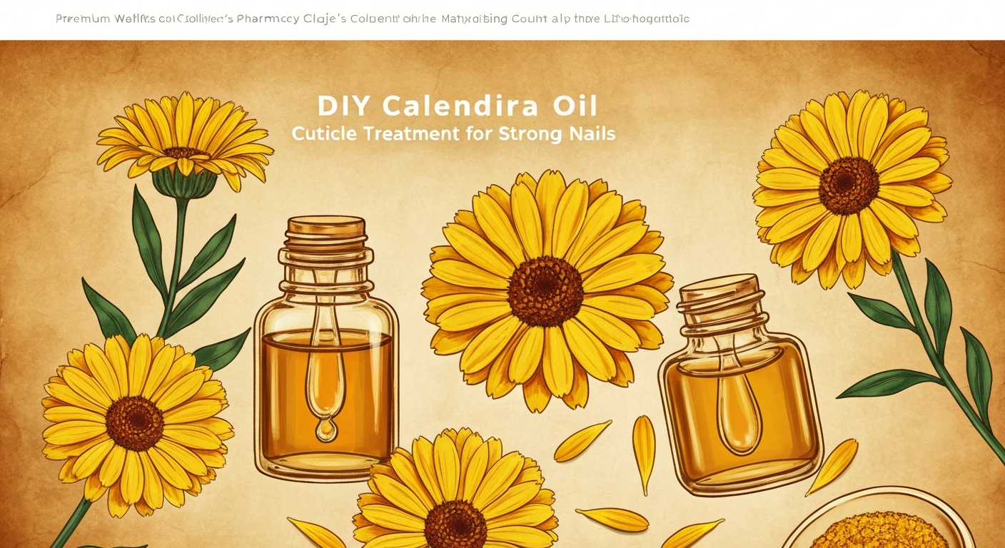 DIY Calendula Oil Cuticle Treatment for Strong Nails