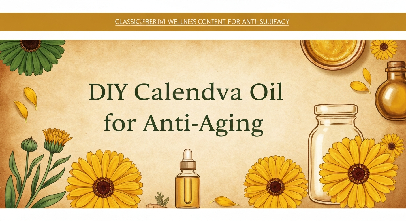 DIY Calendula Oil Face Serum for Anti-Aging