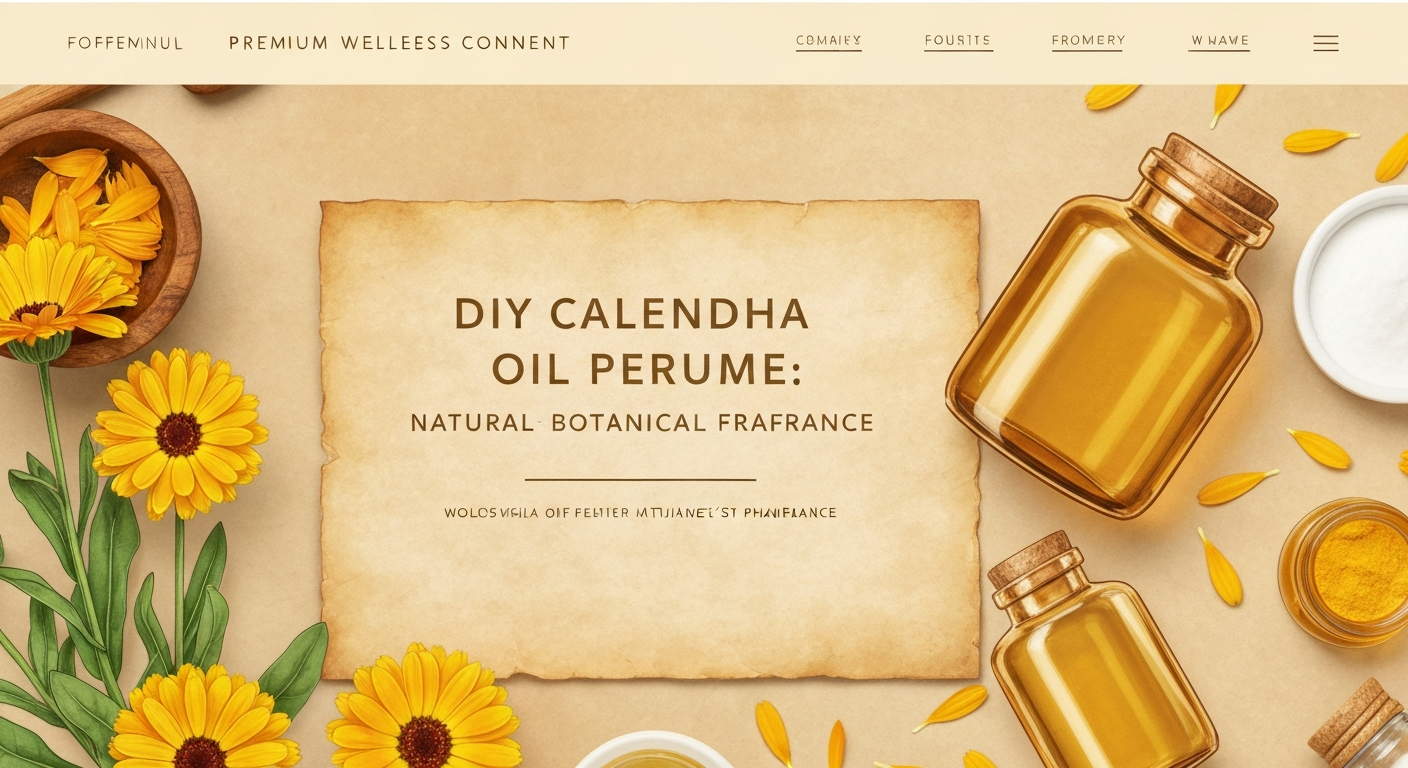 DIY Calendula Oil Perfume: Natural Botanical Fragrance