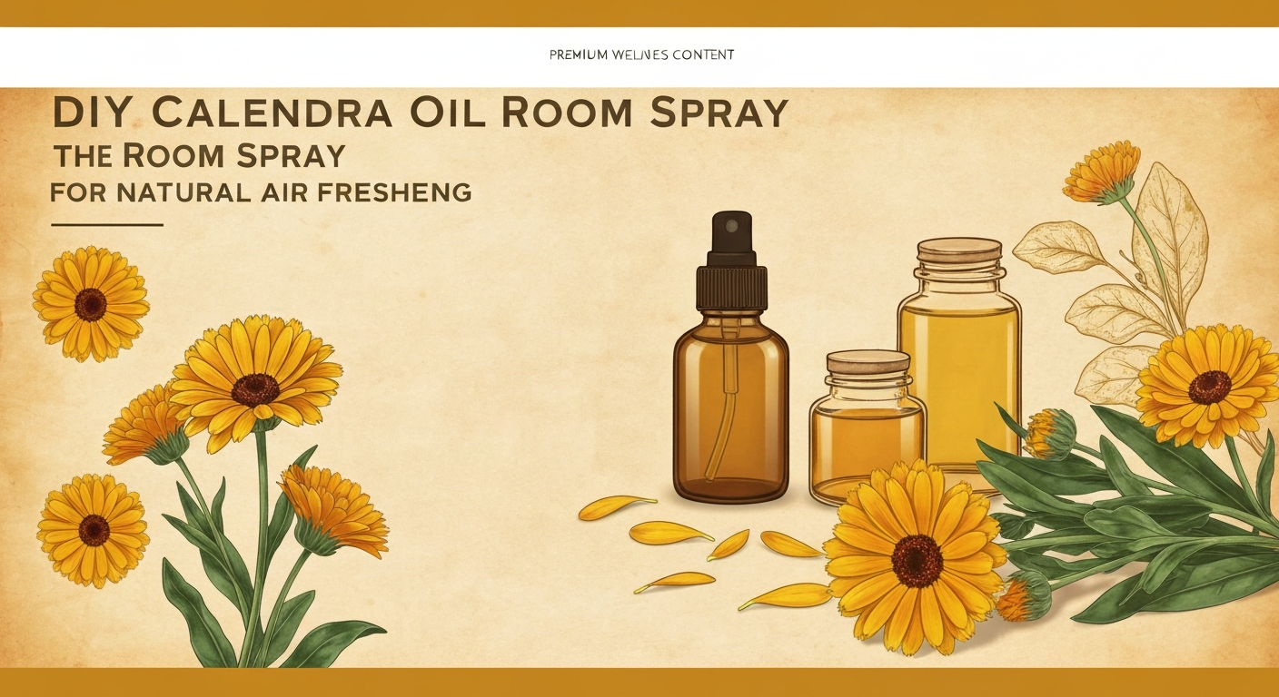 DIY Calendula Oil Room Spray for Natural Air Freshening