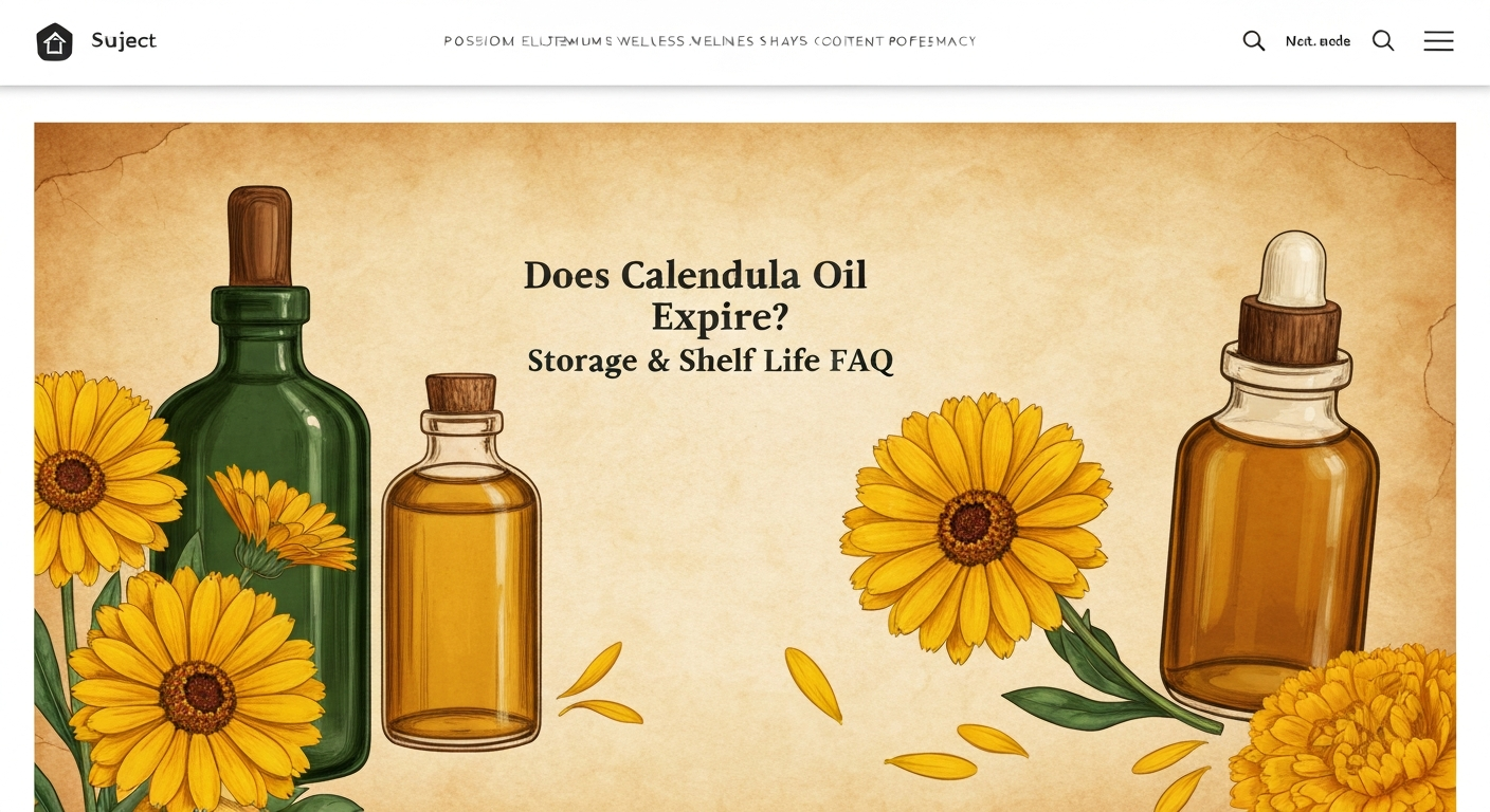 Does Calendula Oil Expire? Storage & Shelf Life FAQ