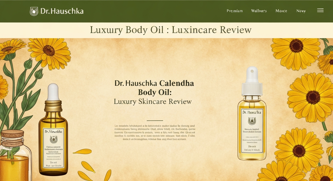 Dr. Hauschka Calendula Body Oil: Luxury Skincare Review