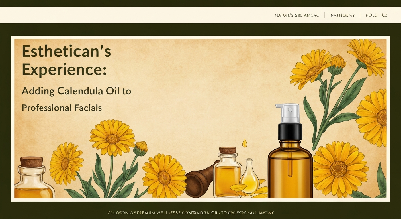 Esthetician's Experience: Adding Calendula Oil to Professional Facials
