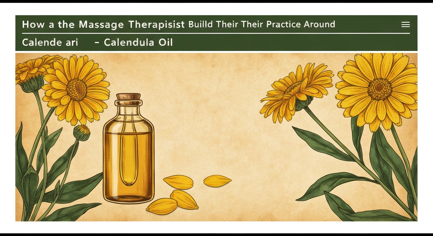How a Massage Therapist Built Their Practice Around Calendula Oil