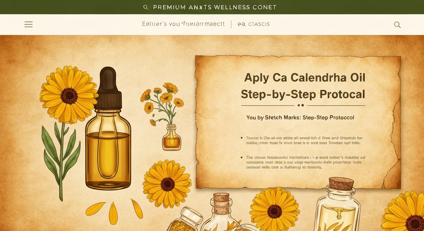 How to Apply Calendula Oil for Stretch Marks: Step-by-Step Protocol