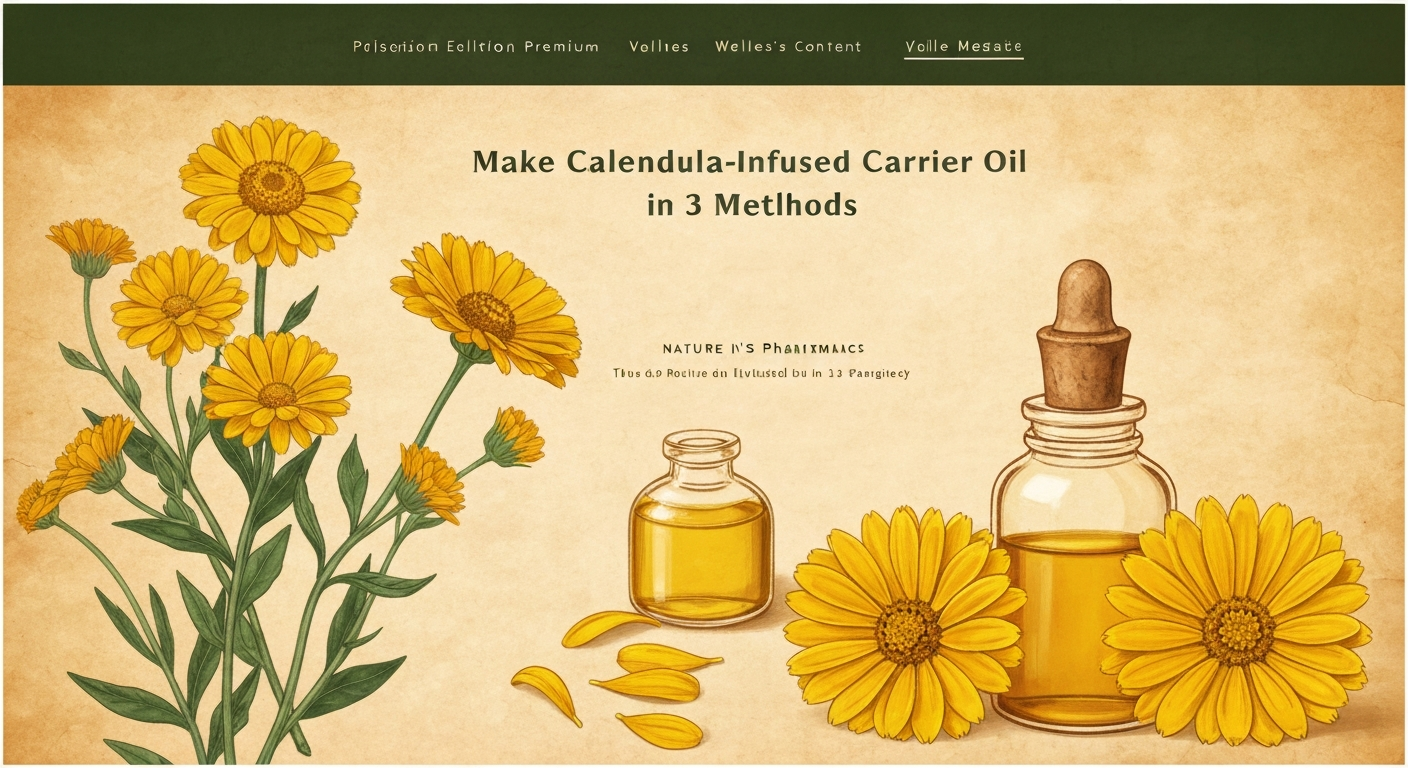 How to Make Calendula-Infused Carrier Oil in 3 Methods