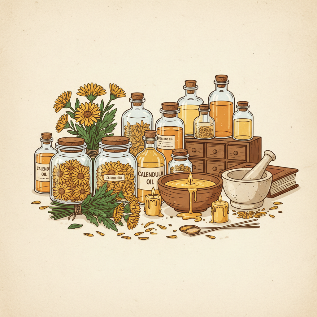 How to Make Calendula Oil Candles for Aromatherapy