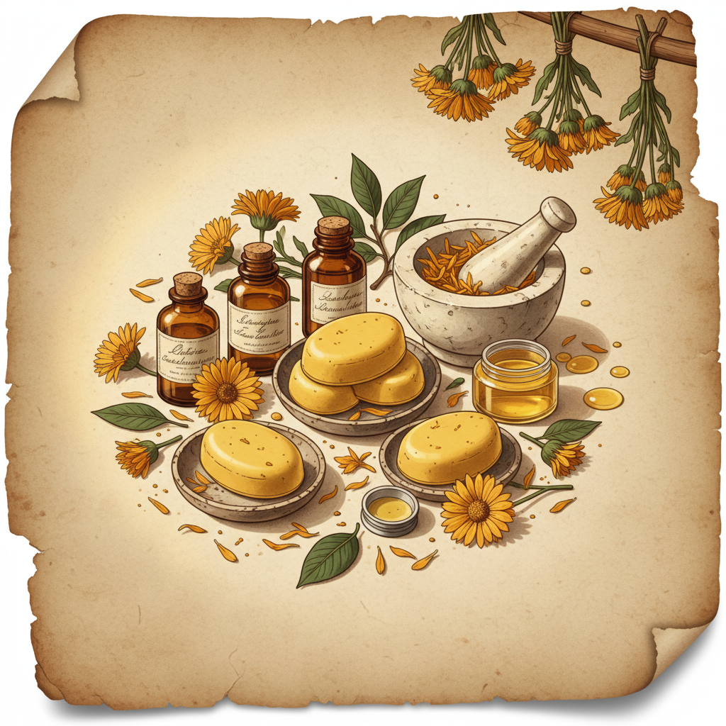 How to Make Calendula Oil Lotion Bars for Travel