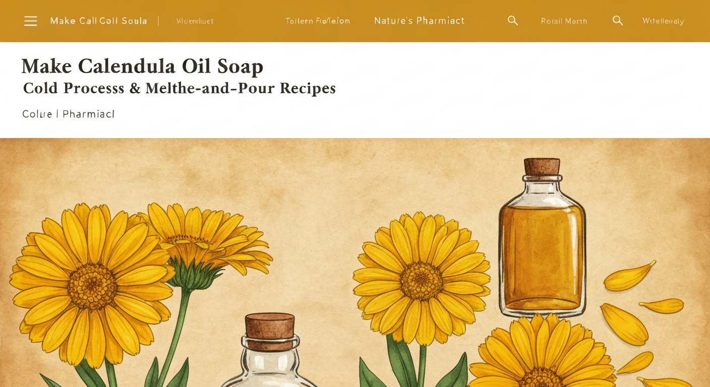 How to Make Calendula Oil Soap: Cold Process & Melt-and-Pour Recipes