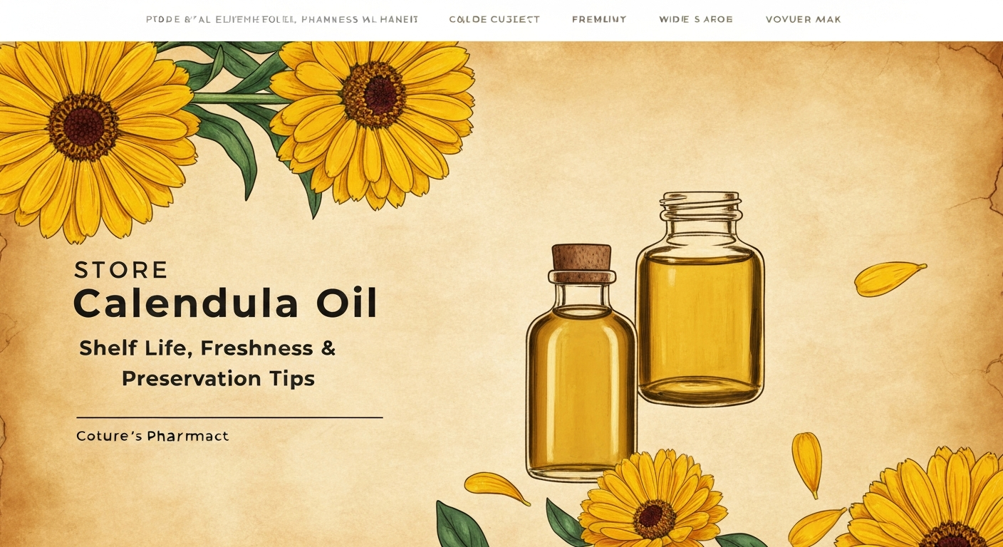 How to Store Calendula Oil: Shelf Life, Freshness & Preservation Tips