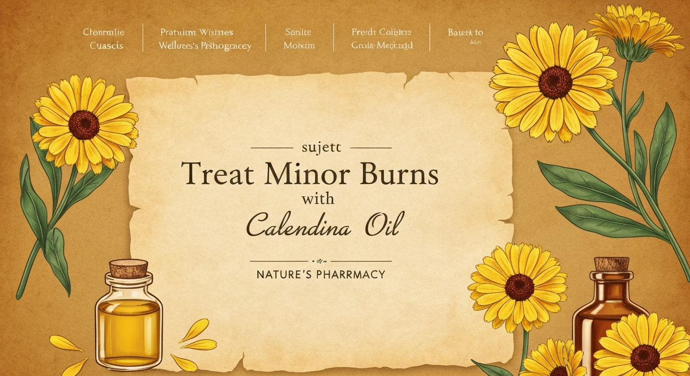 How to Treat Minor Burns with Calendula Oil