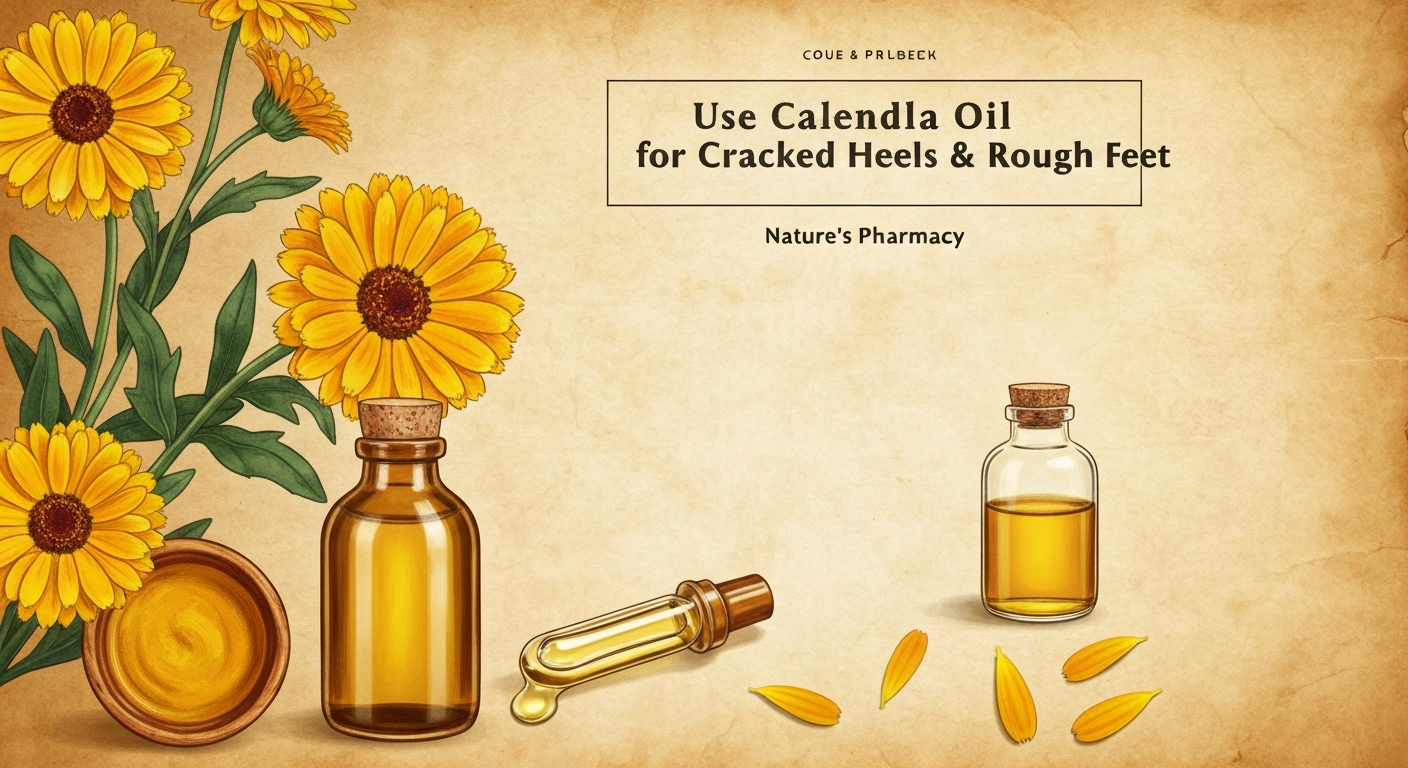 How to Use Calendula Oil for Cracked Heels & Rough Feet
