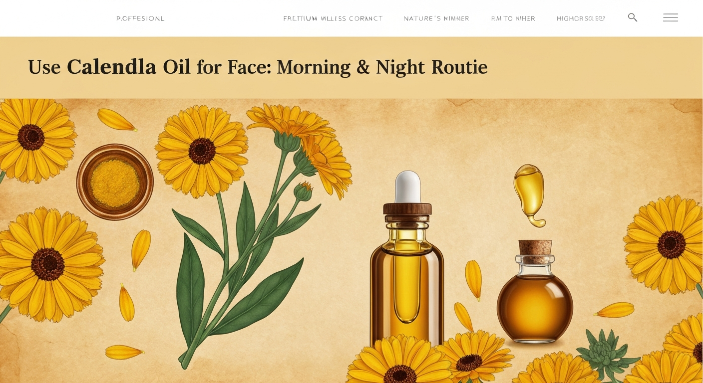 How to Use Calendula Oil for Face: Morning & Night Routine