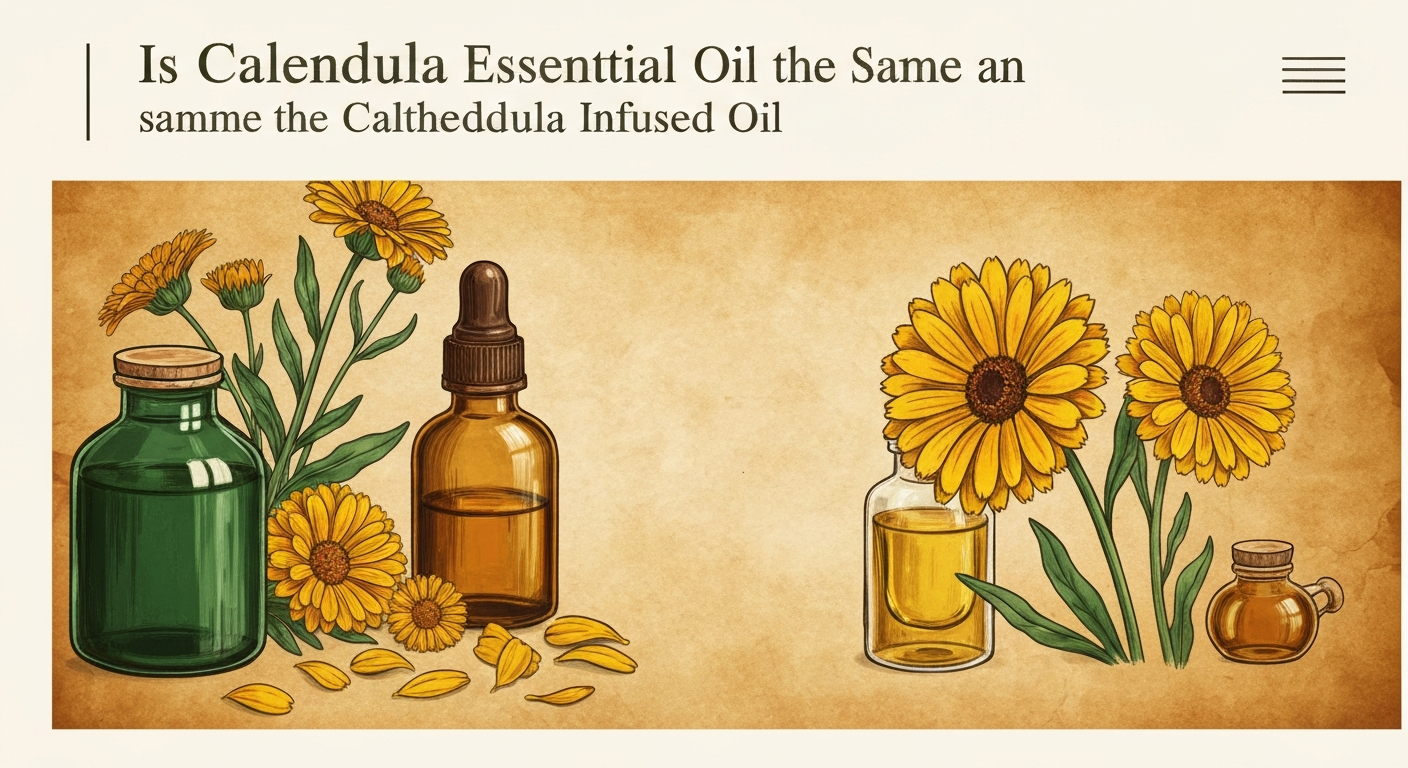 Is Calendula Essential Oil the Same as Calendula Infused Oil?