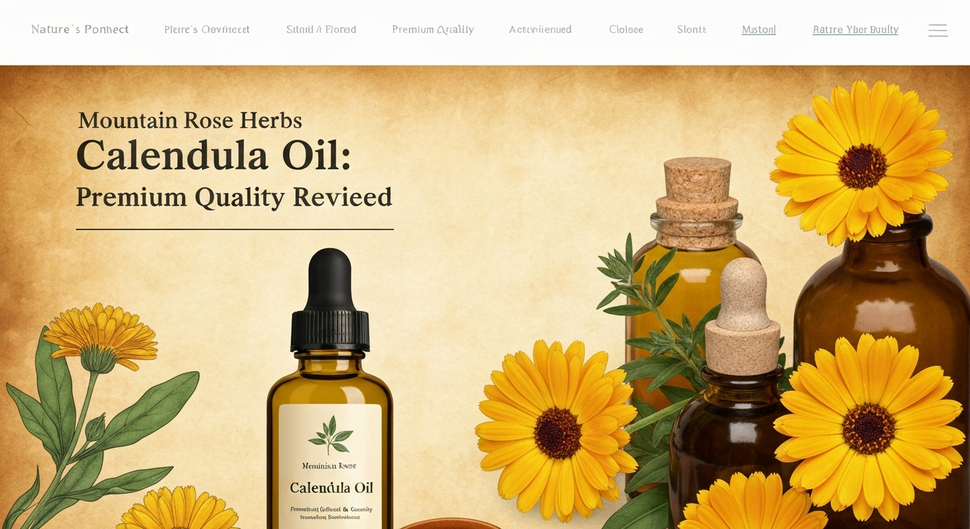 Mountain Rose Herbs Calendula Oil: Premium Quality Reviewed