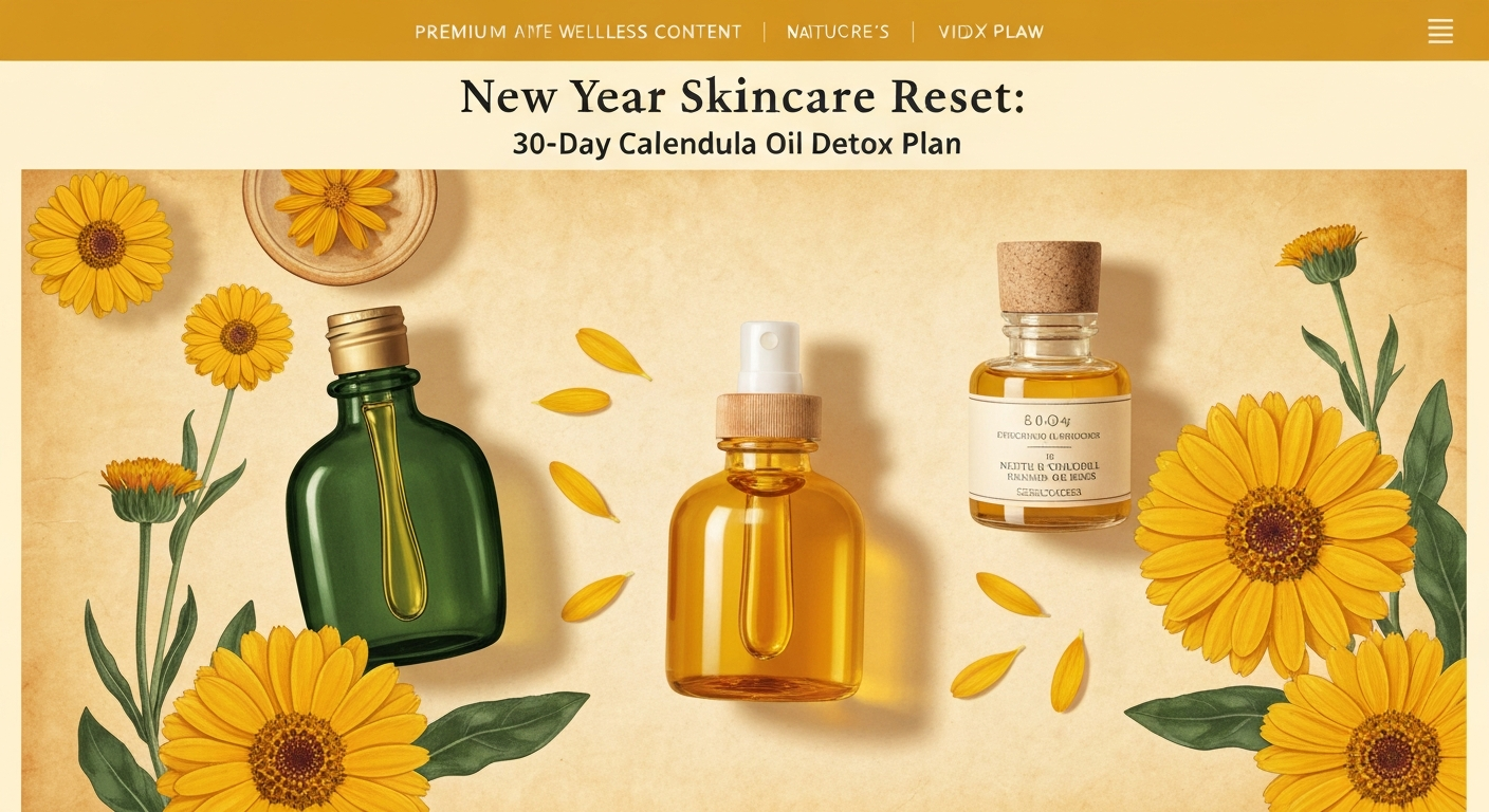 New Year Skincare Reset: 30-Day Calendula Oil Detox Plan