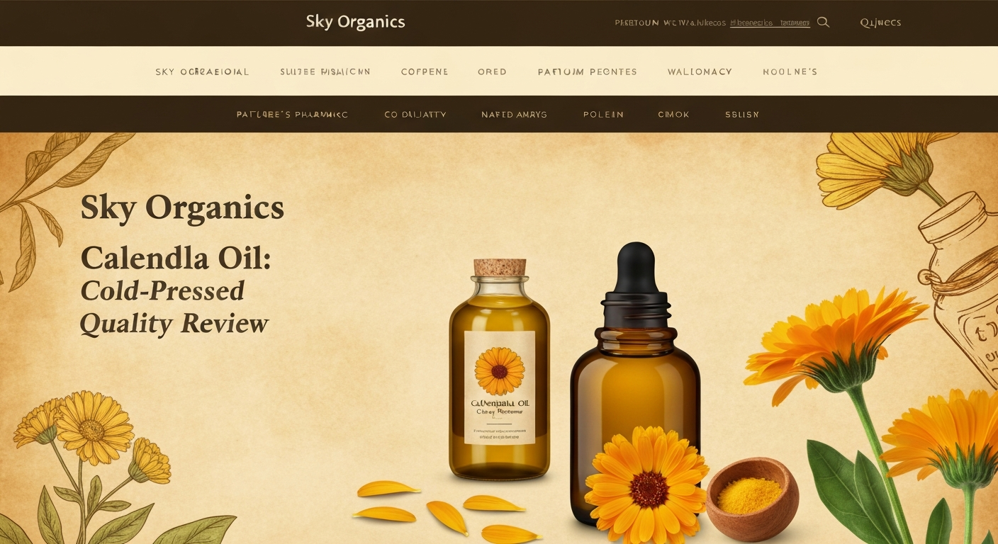 Sky Organics Calendula Oil: Cold-Pressed Quality Review