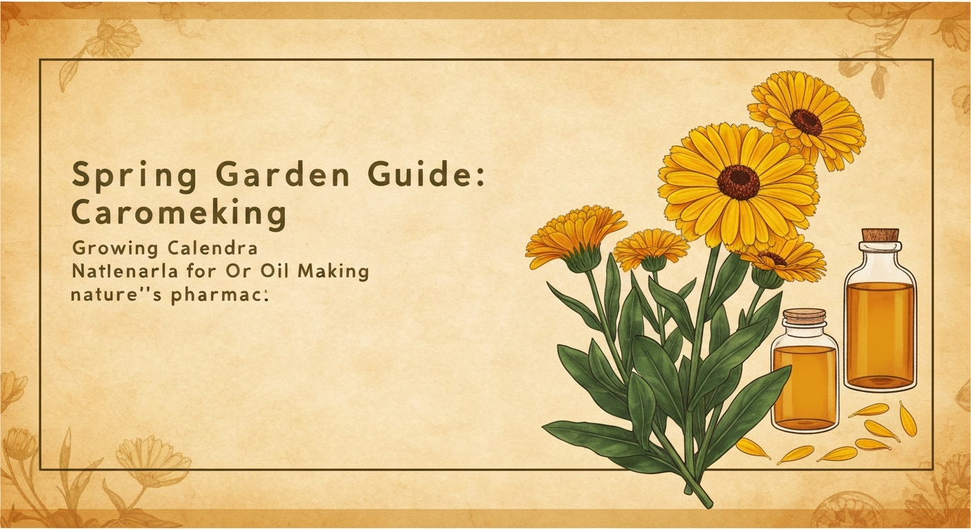 Spring Garden Guide: Growing Calendula for Oil Making