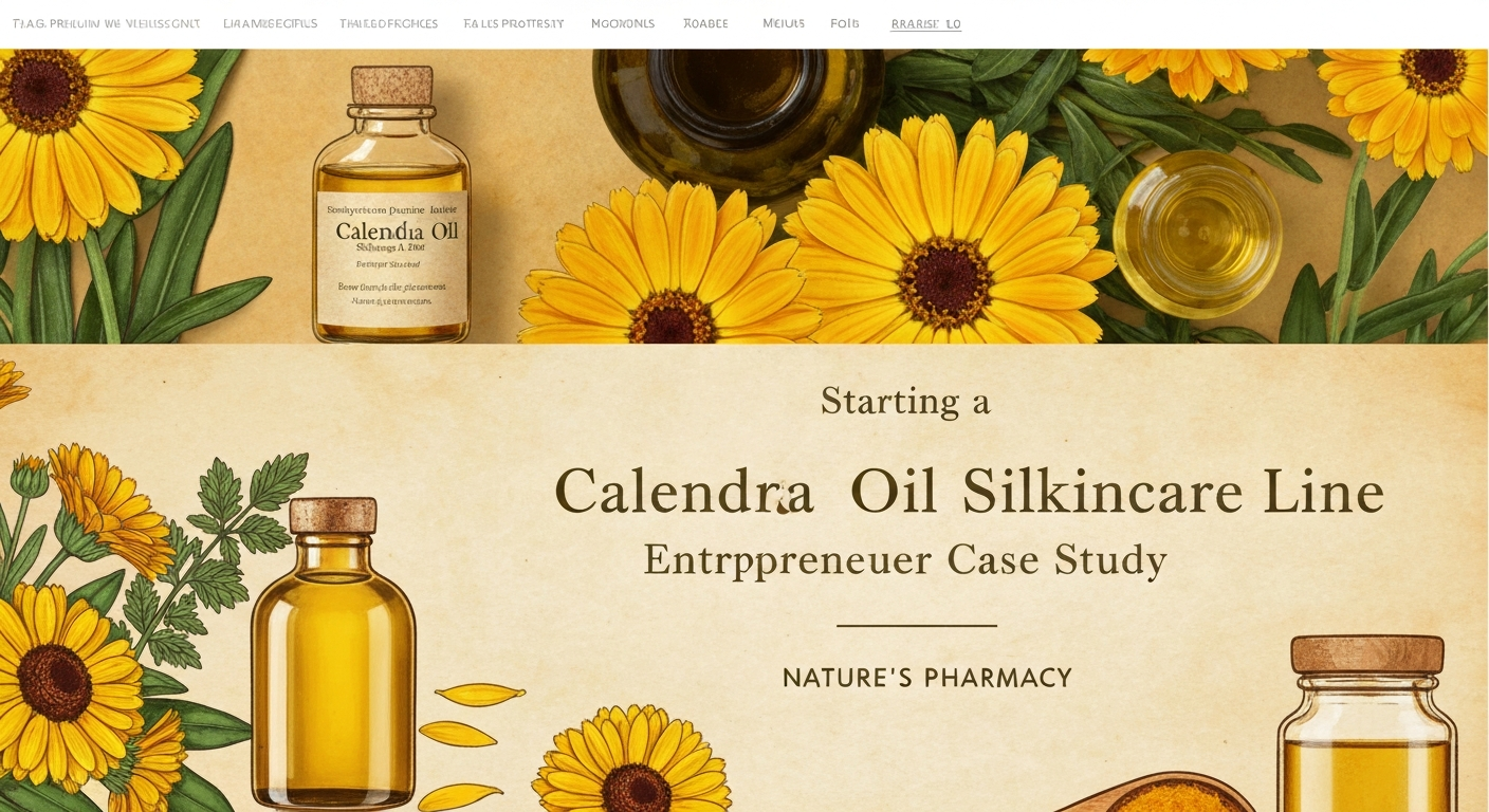 Starting a Calendula Oil Skincare Line: Entrepreneur Case Study