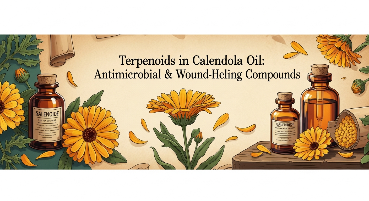 Terpenoids in Calendula Oil: Antimicrobial & Wound-Healing Compounds