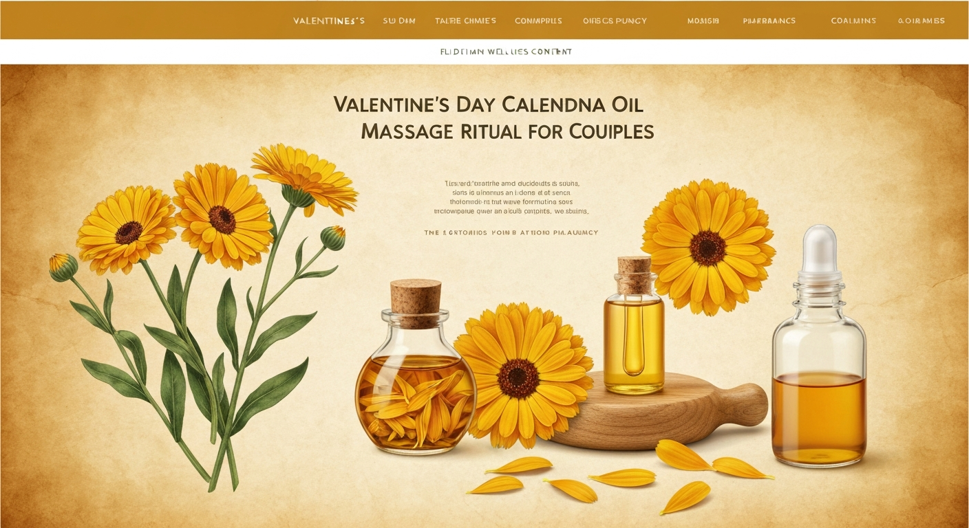 Valentine's Day Calendula Oil Massage Ritual for Couples